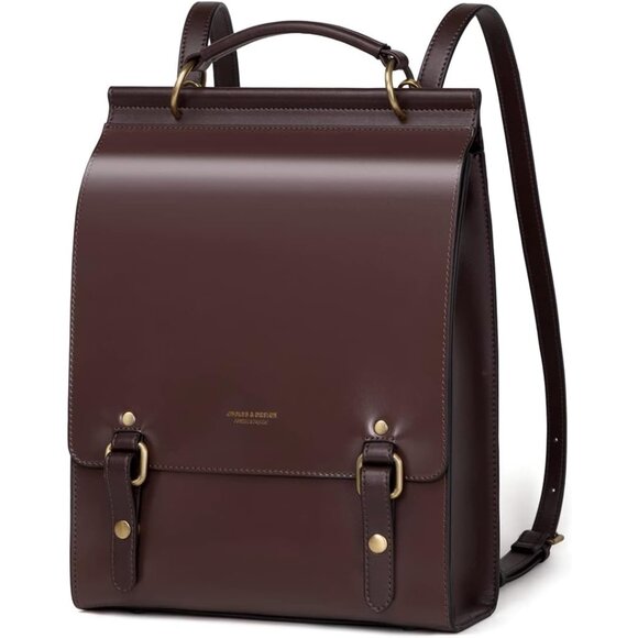 ✨Women Brown Leather Backpack Purse Fashion Ladies Bags Casual Travel Bags main image 4